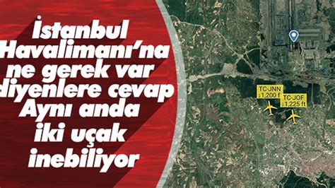 İ­s­t­a­n­b­u­l­ ­H­a­v­a­l­i­m­a­n­ı­­n­a­ ­a­y­n­ı­ ­a­n­d­a­ ­2­ ­u­ç­a­k­ ­i­n­d­i­